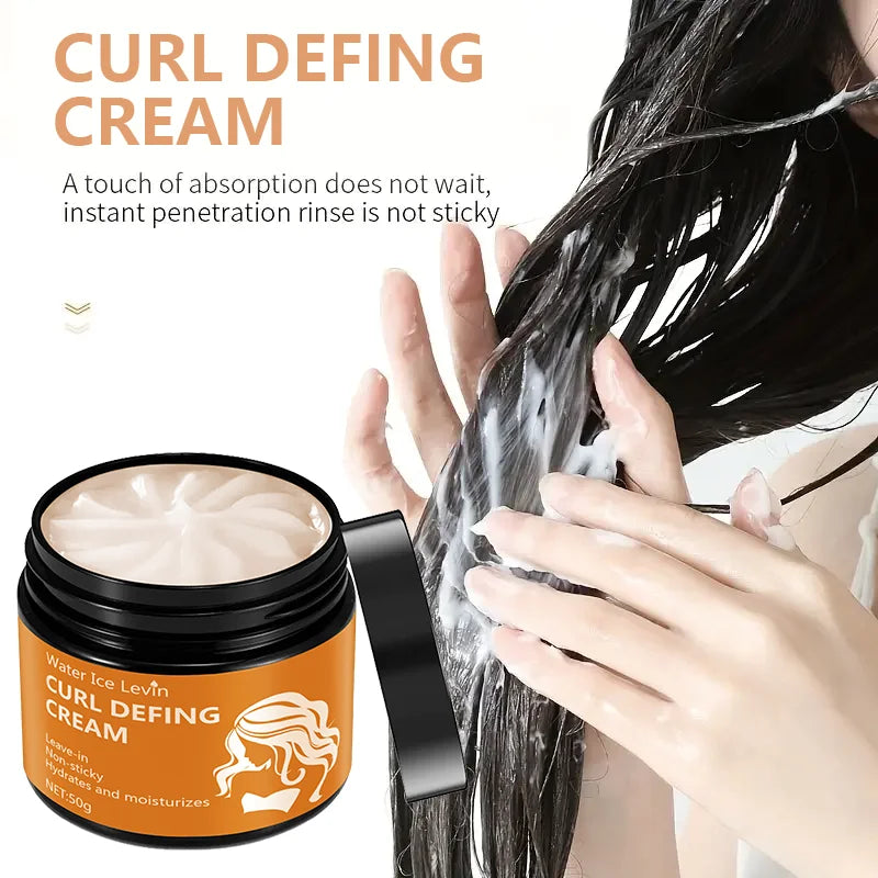 50g Black Castor Oil Curly Hair Cream – Moisturizing & Easy-to-Use, Unisex