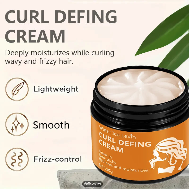 50g Black Castor Oil Curly Hair Cream – Moisturizing & Easy-to-Use, Unisex